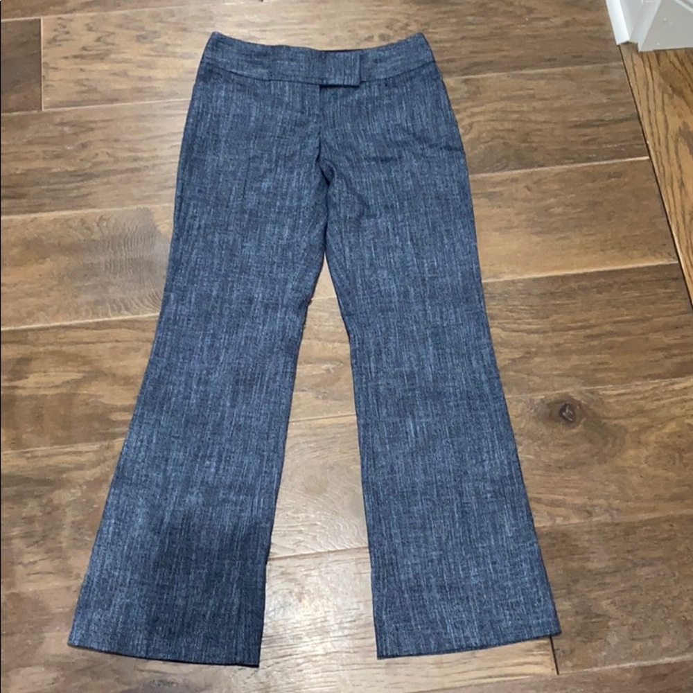 Business casual blue wide legged pants